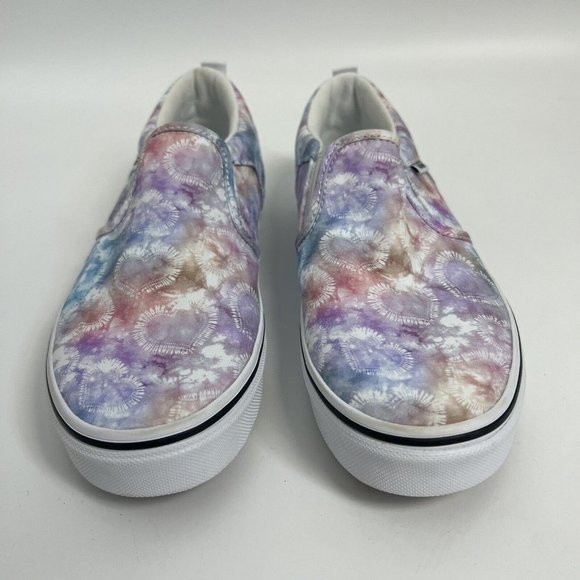 Vans Asher Heart Tie Dye Multi Canvas Slip On Skate Shoes-Asst Sz 6 - Picture 2 of 8